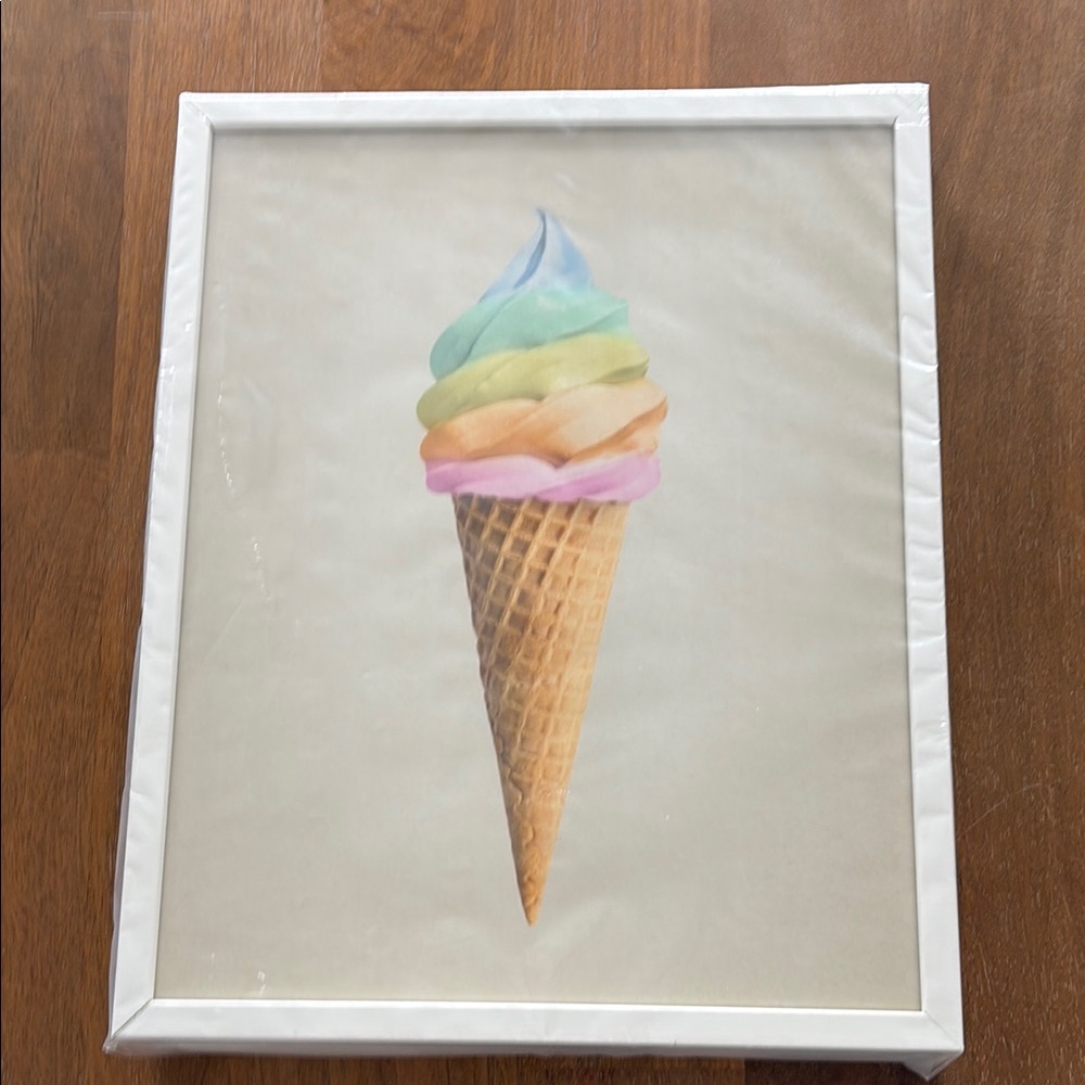 Pottery Barn Kids Ice Cream Cone Wall Art - Multicolor